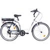 TEKLIO TC1D2SCW bicicletta elettrica Bianco Acciaio 66 cm (26'') 23,8 k