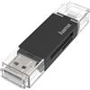 Hama Lettore USB 2.0, SD/Micro SD, OTG