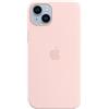 Apple Custodia MagSafe in silicone per iPhone 14 Plus Rosa creta