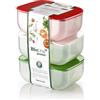 Fratelli Guzzini BioLine Rettangolare Contenitore 0,3 L Traslucido 3 pz