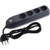 bticino Poker prolunghe e multiple 1,5 m 4 presa(e) AC Interno Grigio