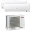 Mitsubishi Electric Dualsplit 9000+9000BTu MXZ-2HA40VF + MSZ-HR25VFK +