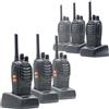 PNI Pacchetto 6 radio portatili PNI PMR R40 PRO batterie, caricabatterie e cuffie incluse