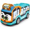 Dickie Toys Dickie- ABC BYD City Bus, 204113000, +12 mesi, cm 22, porte a ribalta, sonaglio e funzionamento a ruota libera