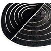 ZhenSFlourish Guarnizione a spazzola autoadesiva, 5 m (lunghezza) x 9 mm (larghezza) x 15 mm (diametro), guarnizioni spazzole, colore nero, listello per tapparelle, guarnizione a spazzola per porta scorrevole