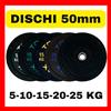 disco dischi per palestra peso pesi BUMPER OLIMPICI 50mm set da 5 10 15 20 25 KG