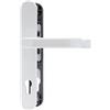 ABUS SRG92N W - Maniglia per porta anteriore con doppia maniglia per porta stretta, colore: Bianco