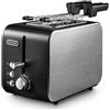 Delonghi De'Longhi CTX 2203.BK tostapane 2 fetta/e 550 W Nero, Argento"