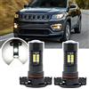 Nslumo LED Drl Luci diurne per Je.ep Compass MP M6 2017 2018 2019 2020 2021 PSX24W LED Lampadine diurne Auto Led Dlr Lampada diurna Drl Luci diurne