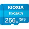GielleService Scheda Memoria Micro SDXC Kioxia Exceria 256 GB UHS-I Classe 10 con adattatore LMEX1L256GG2