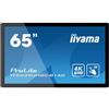 iiyama TF6539UHSC-B1AG visualizzatore di messaggi Pannello piatto interattivo 165.1 cm (65") LCD 500 cd/m² 4K Ultra HD Nero