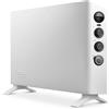 DELONGHI De'Longhi HSX3320FTS Slim Style TermoConvettore Elettrico, Silenzioso, 3 livelli di potenza, manopola intuitiva, TIMER 24h, per ambienti fino a 60m³, ventola aggiuntiva, funzione antigelo, Bianco