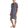 CALIDA Camicia da Notte da Uomo Relax Imprint, Mars Red, 46-48, Rosso - Mars Red, 46-48