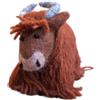 Terrapin Trading Ltd Decorazione Highland Cow In Lana Feltro Del Nepal Yak Di Montagna