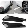 JNNJ 2 Pezzi Auto Labbro Angolo Splitter Diffusore Posteriore Paraurti, Canard Diffusore Avvolgere Angolo Splitter, Spoiler Labbro Paraurti