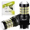 AGLINT 3157 3156 LED Lampadine 66SMD T25 P27/7W 3057 4157 per Auto Luci di Retromarcia Diurne Direzione Girare Segnale Fanale Freno Posteriore Arresto Luce 12V 24V Bianco 2PCS