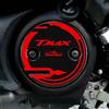 Resin Bike Adesivi Scooter Compatibile con Yamaha Tmax 500 T-max 530 2001-2016. Protezione Carter Variatore Antigraffio e Antiurto. Coppia di Adesivi Resinati 3D Carboon Look e Rosso
