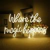 ineonlife Insegna al neon a LED con scritta bianca illuminata da parete, 43 cm x 24.89 cm, silicone e acrilico, decorazione, luce notturna, regalo
