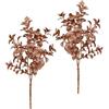 Flair Flower Mini ramo di Ilex con glitter, pianta artificiale, fiore, boscaglio, ramo artificiale, decorazione natalizia, ghirlanda, ghirlanda dell'Avvento, ghirlanda di ramo, decorazione natalizia, set da 2