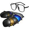 Zerodis Occhiali MagneticAttraction, Clip Magnetica Su Occhiali Da Sole Aumentano La Stabilità 5 Lenti Diverse Per L'uso Quotidiano (Telaio PC)