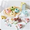 Smartwo Set da Tè in Legno Bambini 34PCS, Set da Tè e Dolci per una Festa di Ragazze, Accessori da Cucina Giocattolo per Bambini, Giochi in Legno, Tea Party Bambina, Regalo Bambina 3 4 5 Anni