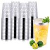 Hejo 60 Pezzi Bicchieri di Plastica Bordati in Argentato, 360ml Bicchieri Cocktail Plastica Tazze per Bevande Riutilizzabili, Bicchieri da Vino per Feste per Champagne, Birra, Martini (11 x 7,6cm