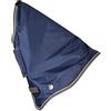 PFIFF 102835 - Collare per coperta antipioggia Crossover, blu-grigio frangia