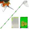 RATSTONE Raccogli Frutta,Raccogli Frutta Telescopico,Bastone Raccogli Frutta,4.2M Raccoglitore di Frutta con Manico telescopico, Raccoglitore di Frutta con Manico telescopico Leggero in Acciaio Inox