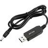 YOKIVE DC 5V a DC 12V USB Step Up Tensione Convertitore, Cavo Alimentazione con DC Jack 3,5 mm x 1,35 mm, Ottimo per Router, Fotocamera, Auto Guida Registratore (Nero, 6W 1A)