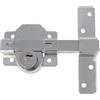Amig - Serratura di Sicurezza Sovrapposta | Cilindro 34mm e Chiavi a 5 Punti | Resistente all'Estrusione e Strappo | Adatta per Porte Interne, Cromato Lucido, 88x153 mm, Plastica