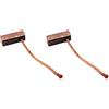 Trade-Shop - 2 spazzole di carbone in bronzo, 4,5 x 6,5 x 14 mm, 12-24 Volt, per vari motori auto, porta a rullo, porta del garage, azionamenti, alternatore pompa dell'acqua