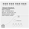 Oewnvmd 4CH Zigbee Smart Light Switch Module AC 85-250V RF433 Ricevi Relè 10A Funziona con Alexa Assistant, Tuya Smart Life