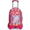 SJ GANG STYLE JAM GANG Trolley Scuola Sganciabile Unisex-Bambini e Ragazzi, con Carrello Sganciabile, Triplo Uso, 3 in 1, 37 x 51 x 27 cm, capacità: 34 lt, Rosa