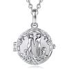 CELESTIA Chiama Angeli Gravidanza Collana Ciondolo Argent Albero Della Vita Regalo Future Mamme Lunga Catena 114cm