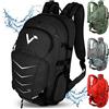 Valkental - Zaino di Alta Qualità e Sostenibile con Cinture Fianchiali Riponibili | 22L | Espandibile con Marsupio - Perfetto per Escursionismo, Trekking, Ciclismo e Attività all'Aperto