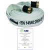 EMME ANTINCENDIO SRL Manichetta uni 45 bianca mt 20 raccordo uni 804 uni en 14540 (0614)