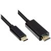 Good Connections Cavo adattatore - USB-C maschio a HDMI 2.0 - 4K / UHD @60Hz - Scala in rame - 1 m - Nero