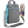 ZINZ Custodia per Laptop 12,9 13 Borsa a Spalla, Borsa Espandibile con Scomparto per Oggetti di Valore, Compatibile con MacBook Neo/Air/Pro 13 M5/M4/M3/M2/M1, iPad 12.9/13/11,L02G02