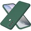 DESSEN Silicone Liquido Cover per ZTE Blade A53, Custodia in TPU Morbido, Ultra Sottile Guscio, Anti-Fingerprint, Antiurto Bumper Case. Verde