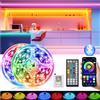 Realky LED Striscia, 30M(2 * 15M) Multicolor Led Strip Light, APP Bluetooth Controllato RGB Strisce LED, Luci Gaming per Decorare Scale, Festa, Cucina Casa, Bar