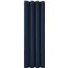 Deconovo Tenda Oscurante Termica Isolante per Interni 175 CM Altezza 1 Pannello, per Cameretta Bambini Moderne con Anelli, 140x175 CM, Blu Navy