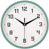 Topkey Orologio da parete rotondo silenzioso da cucina 22,9 cm Stile moderno senza ticchettio Orologio decorativo da camera da letto, ufficio, stanza studio, cucina - Verde