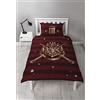 Set letto singolo copripiumino + federa ufficiale Harry Potter cotone 4399