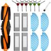 Fixbetter 16 pezzi Set di accessori per Yeedi Vac Max, Vac Hybrid, Vac 2 Pro, per Ecovacs Ozmo Deebot T8 AiVi, N8 Pro + Robot Aspirapolvere Ricambi (spazzola principale, spazzola laterale, filtro)