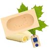 Hofmeister Holzwaren HOFMEISTER® Stampo Burro, Quadrato, 14x7,6x4,3 cm per 125 g con Motivo (Capra)