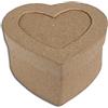 INNSPIRO Scatola di carta mache con cornice cuore 8 x 6,5 x 4 cm.