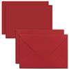 FarbenFroh by GUSTAV NEUSER Set di 25 biglietti con busta composto da singoli biglietti DIN A7-10,5x7,3 cm - Rosa rosso (Rosso) con buste per lettere C7 adesivo umido ideali etichette regalo