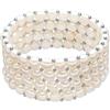 Valero Pearls Bracciale da Donna in Argento Sterling 925 con rodio con Perle coltivate d'acqua dolce bianco 60201668