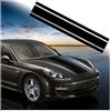 JNNJ Auto Da Corsa Adesivo per Carrozzeria Cofano a Strisce, Laterali Gonna per Tetto, Paraurti, Adesivi Modificate(Nero)