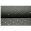 CPSH Tessuto in Pelle Strutturato Tessuto Ecopelle tappezzeria Tessuto for mobili in Ecopelle, Trapuntato, al Metro -per Cuscini Auto， Grigio (Color : Gray Square, Size : 1.43×2m)